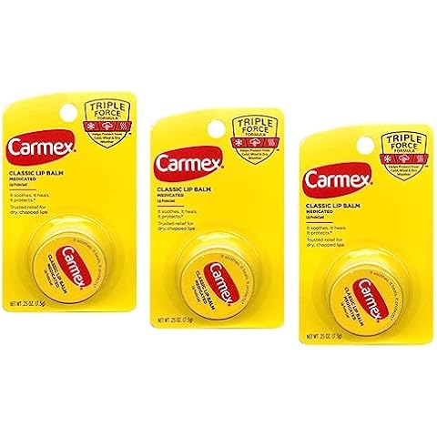 Carmex Lip Balm Pot, Original, 0.25 ounce (Pack of 3) Cover