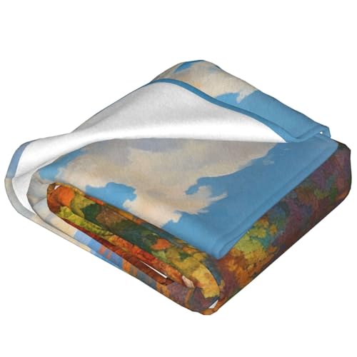 Couverture pour canapé flanelle imprimée plaid microfibre doux toutes saisons