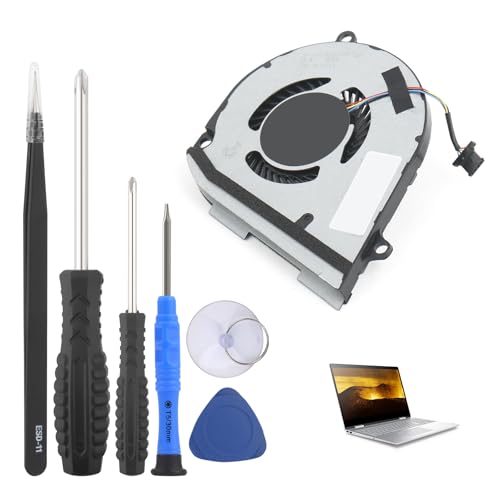 Replacement CPU Cooling Fan for HP Envy X360 15-DS 15-DR 15M-DR 15M-DS, HP 15M-DR1011DX 15M-DR1012DX 15M-DS0011DX 15M-DS0012DX Series TPN-W142 TPN-W143 Series CPU Cooling Fan with Repair Tools(L Side)