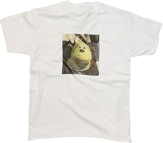 Funny Confused Ogre Meme T-Shirt Classic Meme Bag Inspired by Reddit (L, White)