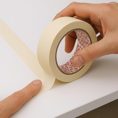 Virsus 6 Rollen gummiertes Klebeband, Verpackungsbänder selbstklebend, 25 x 50 Rollen