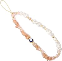 Vista 8 de Correa con dije para teléfono contra el mal de ojo, cordón para teléfono celular, dijes para teléfono, correa con cuentas para teléfono, cordón