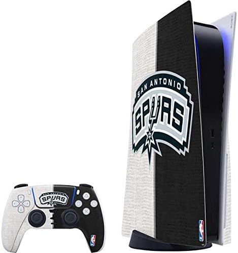 Skinit Decal Gaming Skin Compatible with PS5 Bundle - Officially Licensed NBA San Antonio Spurs Dark Rust Design