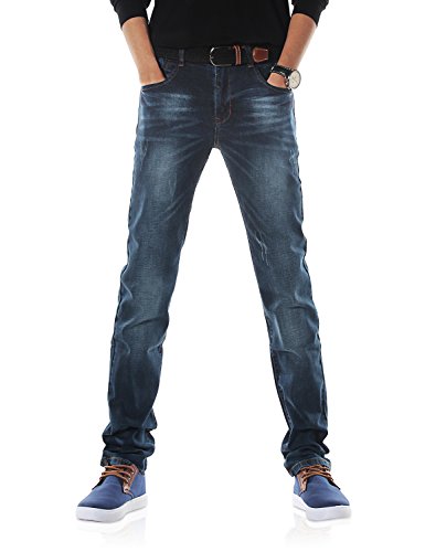 Demon&Hunter 817 Series Slim Fit Jeans for Men Stretch Classic 5-Pocket
