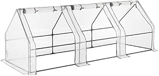 CHRISTOW Large Grow Tunnel Cloche Garden Polytunnel Greenhouse With Reinforced Cover (choose 1.8m, 2.7m or 3.6m long)