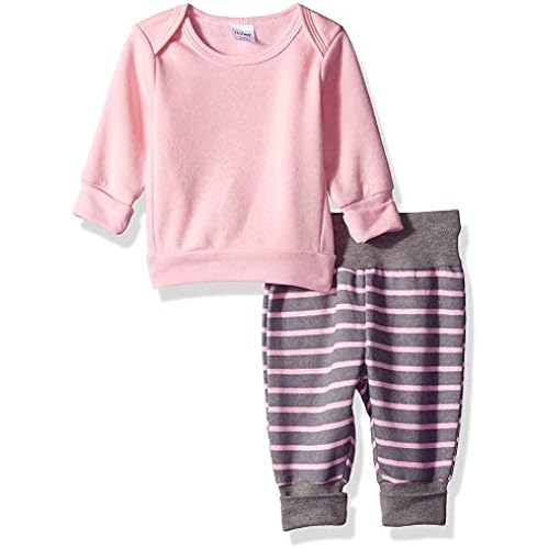 Hanes Ultimate Baby Flexy Adjustable Fit Jogger with Sweatshirt Set