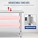 Stainless Steel Work Table Kitchen Work Table Scratch Resistent Commercia Metal Table with Adjustable Table Foot for Kitchen Home Restaurant (24Wx60L)