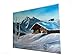 Cabin in Snow, Hand Made Oil Painting on Canvas 20