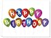 Balloon Celebration - 36 Birthday Cards for $9.99 - Blank Cards - Yellow Envelopes Included