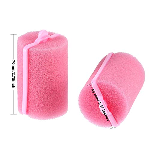 18 Pieces Sponge Hair Rollers Large Soft Foam Hair Styling Curlers 40 Mm Large Size Hairdressing Curlers For Women And Kids #TOP1