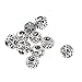 Produktbild B Blesiya 10 Stück Dreadlocks Metall Haar Manschetten Haare Flechten Perlen Haar-Accessoire - Silber