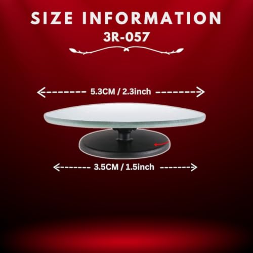 Image of DEZI 3R Blind Spot Mirrors HD Glass Car Accessories, 360 Safety Convex Rear View, Wide Angle Adjustable Mirror (2 Pcs) (3R-057, Round Frameless Convex)