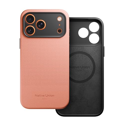 Image of Native Union Active Case - MagSafe Compatible with Built-in Magnets - Rugged Design - Recycled Materials - Ultra-Durable Drop Protection up to 10ft / 3m for iPhone 17 Pro Max (Apricot)