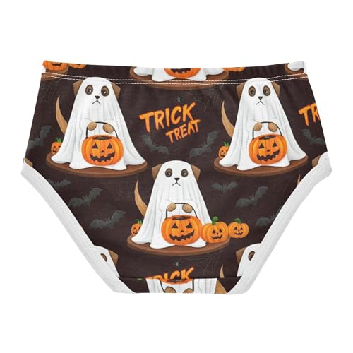 Dog Ghost Halloween Pumpkin Toddler Girls Underwear 2t Cotton Panties Little Girl Fun Print Undies Kids Briefs2