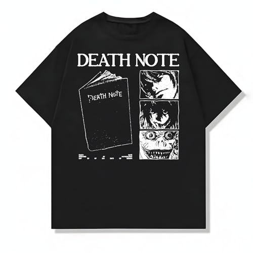 Death Note Character Panels, Light and Ryuk T-Shirt, Unisex