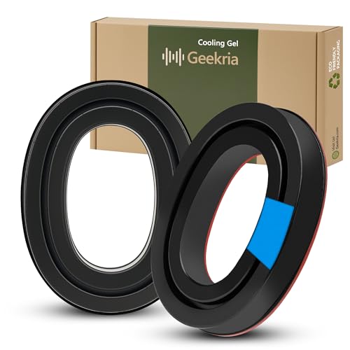 Geekria Gel Ear Pads para 3M WorkTunes (90541, 90542, 90543, 90544) / Peltor Sport (Tactical TAC100 / 300 / 500) / ZOHAN (EM033 / 037 / 042) / PROHEAR (032 / 033 / 037) Auriculares (Negro + Rojo) miniatura 1