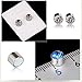 8 Pairs Magnetic Acupressure Slimming Earrings Non Piercing Acupressure Earrings for Weight Loss Crystal Magnetic Lymph Detox Earrings Fake Stud Earrings Set Unisex