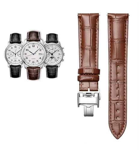 Bracelet de sangle de montre en cuir de veau Master L2 L3 L4 18 19 20 21 22 mm