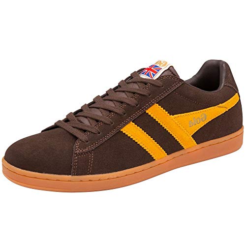 Image of Gola Equipe Suede - Sneakers for Men - Contrasting Wingflash - Heel Return - Durable Cupsole - Low Silhouette