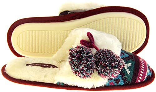 DUNLOP Donna Pelliccia Sint�tica Pantofole