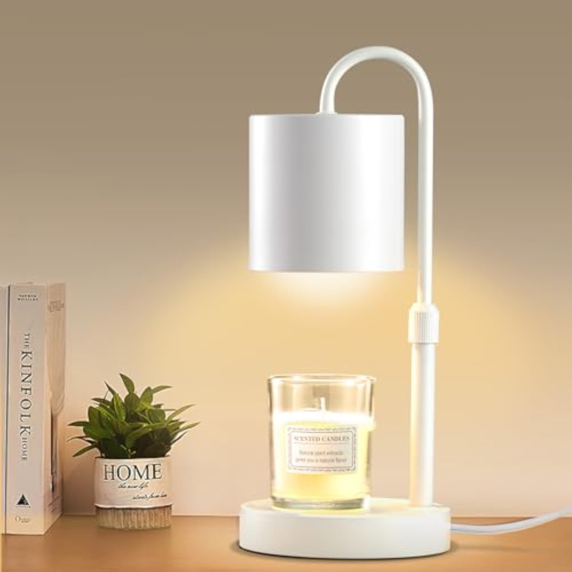 Candle Warmer Lamp with Timer, Adjustable Height