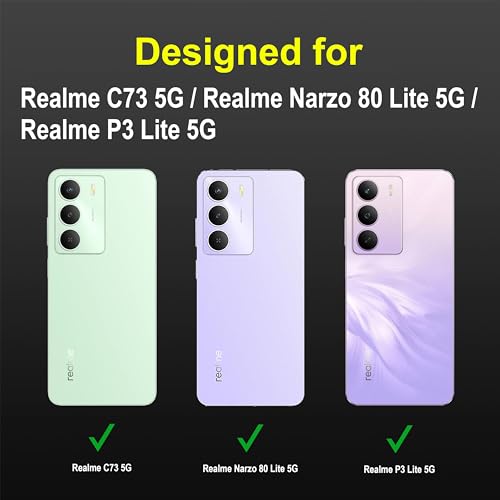Image of amazon basics Back Case Cover for Realme C73 5G | Compatible for Realme C73 5G Back Cover | Liquid Silicon Magic Case with Camera Protection | Black