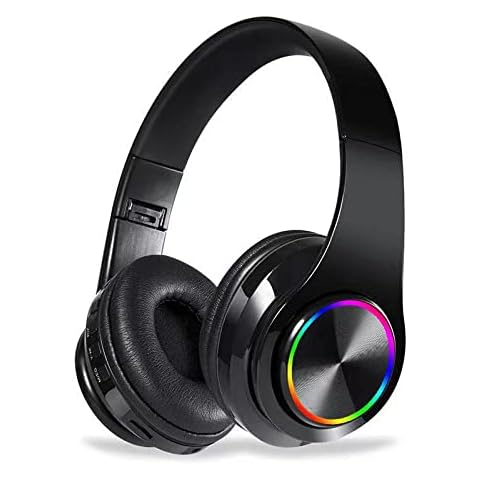GREI Bluetooth Over Ear Headphones with Microphone Cover