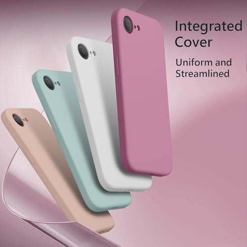 Image of FireNova Magnetic for iPhone 17e Case /iPhone 16e Case, Compatible with MagSafe, [Silicone Camera Protection] Microfiber Lining Phone Case, 6.1 inch, Lilac Purple