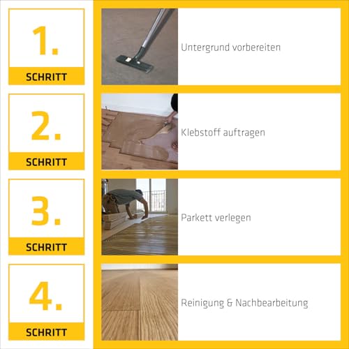 Sika – Parkettkleber – SikaBond-151 – Verarbeitungsfertig – Auf Fußbodenheizung geeignet – Lösemittelfrei – Braun - 17 kg Eimer