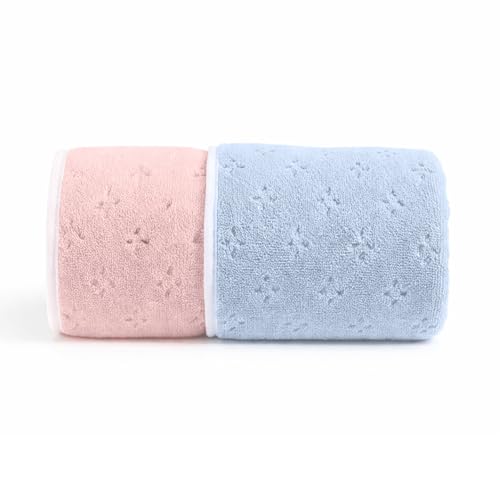Image of MAXOSHINE Microfiber Towels for Bath Large Size-Reversible Bath Towel for Men and Women-Soft Coral Fleece Towel with Hook 600 GSM Quick Dry Super Absorbent-70 x 140 cm