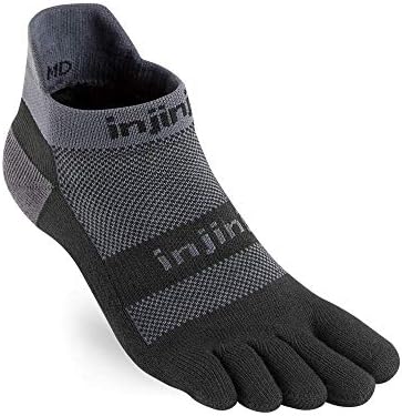 Injinji Men's Run Midweight No Show Toesocks