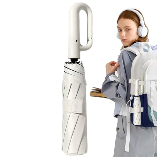 Generico Paraguas plegable automático – Capota antiviento de 105 cm, diseño de apertura, cubierta de viaje compacta | protección para todas las estaciones con desplazamientos y actividades al aire