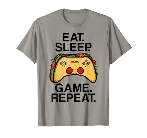 Gaming Funny Taco Sayings for Gamer Boy Men Kids Youth Teens T-Shirt