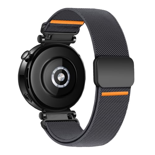 Image of Elastic Nylon Bands for Garmin Venu 3S 2S /Venu 4 41mm /Vivoactive 4S /Vivomove 3S /Forerunner 265S /255S Band Women,18mm Quick Release Magnetic /Parachute Buckle Stretchy Nylon Sport Watch Strap