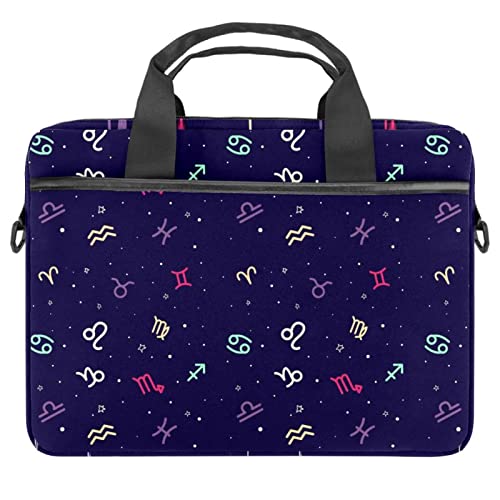 Sac à bandoulière zodiaque au design multicolore raffiné pour ordinateur portable