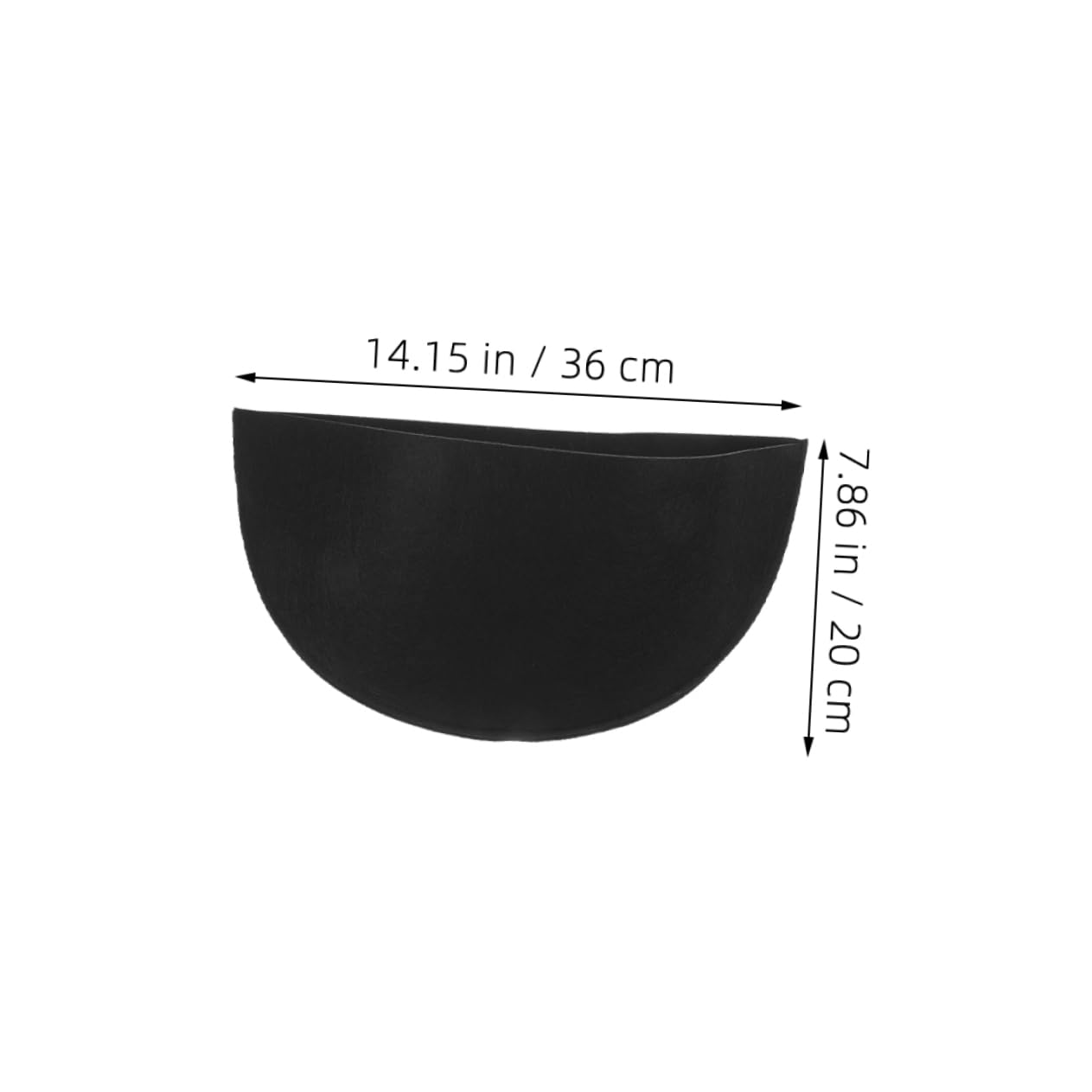 CIYODO 3pcs Half Round Planter Liners Reusable Water Absorbent Felt Flower Pot Liners for Garden Baskets and Pots Adaptable and Stable Design for Versatile Use