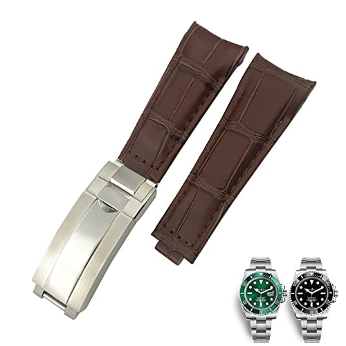 Bracelet de montre en cuir marron 20mm parfait pour sublimer votre montre