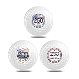 USA 250th Anniversary Golf Balls 3 Pack, Patriotic Commemorative Golf Ball Set, Novelty Gag Gifts for Independence Day 2026, Funny Gifts for Golfers, Dad, Men