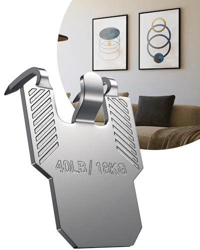 Image of (ApeBest) 40Pcs Claw Picture Hangers for Drywall: Wall Picture Hanging Hooks No Damage - Heavy Duty Picture Frame Hooks Kit - Picture Hangers for Large Art Picture Photo Poster Painting Mirror Decor