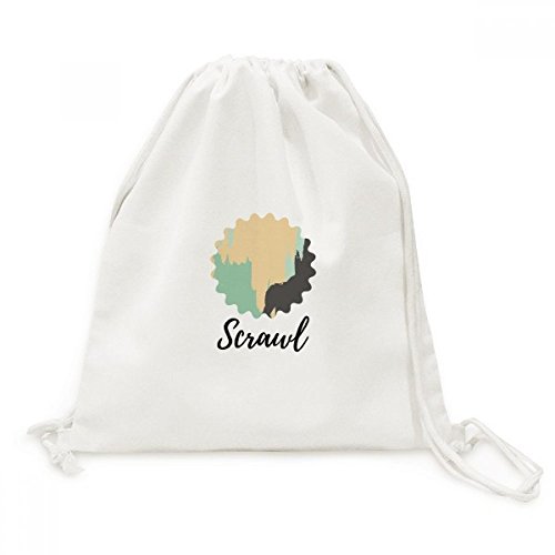 Voyage sacs en toile à motif plantes jaune abstrait pour vos sorties en plein air