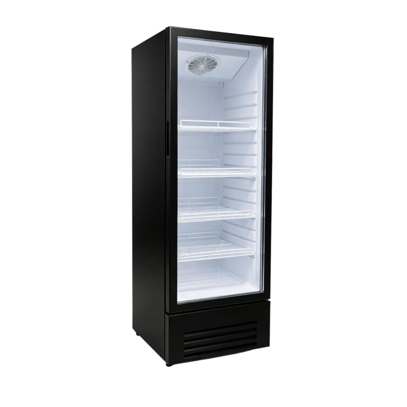 armoire à boissons 355l noire et blanche