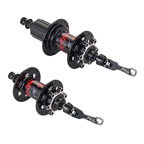 Buje Para Bicicleta 32 Agujeros Freno De Disco Bujes Rodamientos Sellados Aleación De Aluminio Liberación Rápida MTB Hubs Delantero 100mm Trasero 135mm 8 9 10 11 Velocidades Cubo ( Color : Purple ) Cover