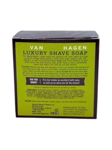 Image of Men's Luxury Scented Shave Soap 3.5 oz - PACK 4 - Classic Wet Shaving Soap for Safety Razors - Rich, Lubricating Lather with Premium Scent - For use in shave and bath