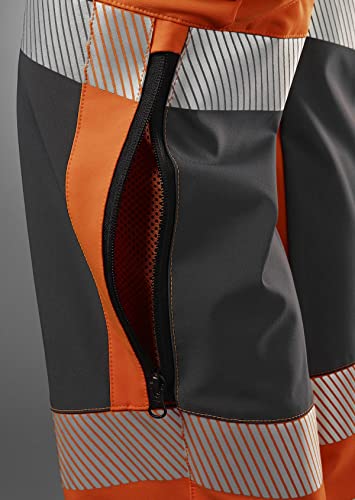 BP 2044-883-6556 Superstretch-Hose für Herren, 91% Polyester/9% Elasthan, Warnorange/Anthrazit, Modern fit, Größe 48s – Bild 4