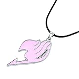 California Modern Fashions Fairy Tail Natsu Dragneel Guild Symbol Anime Cosplay Accessory Metal Pendant Necklace (Pink)