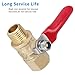 1/4 Inch Ball Valve NPT Air Compressor Brass Valve Female Male Shut Off Small