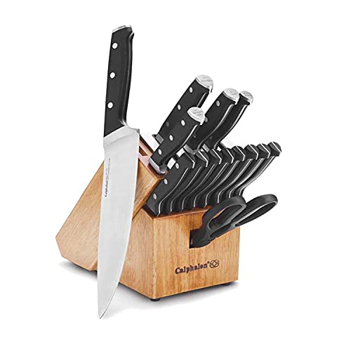 Comparison: Best Self Sharpening Knife Set 2 Calphalon Kitchen Knife Set with Self-Sharpening Block