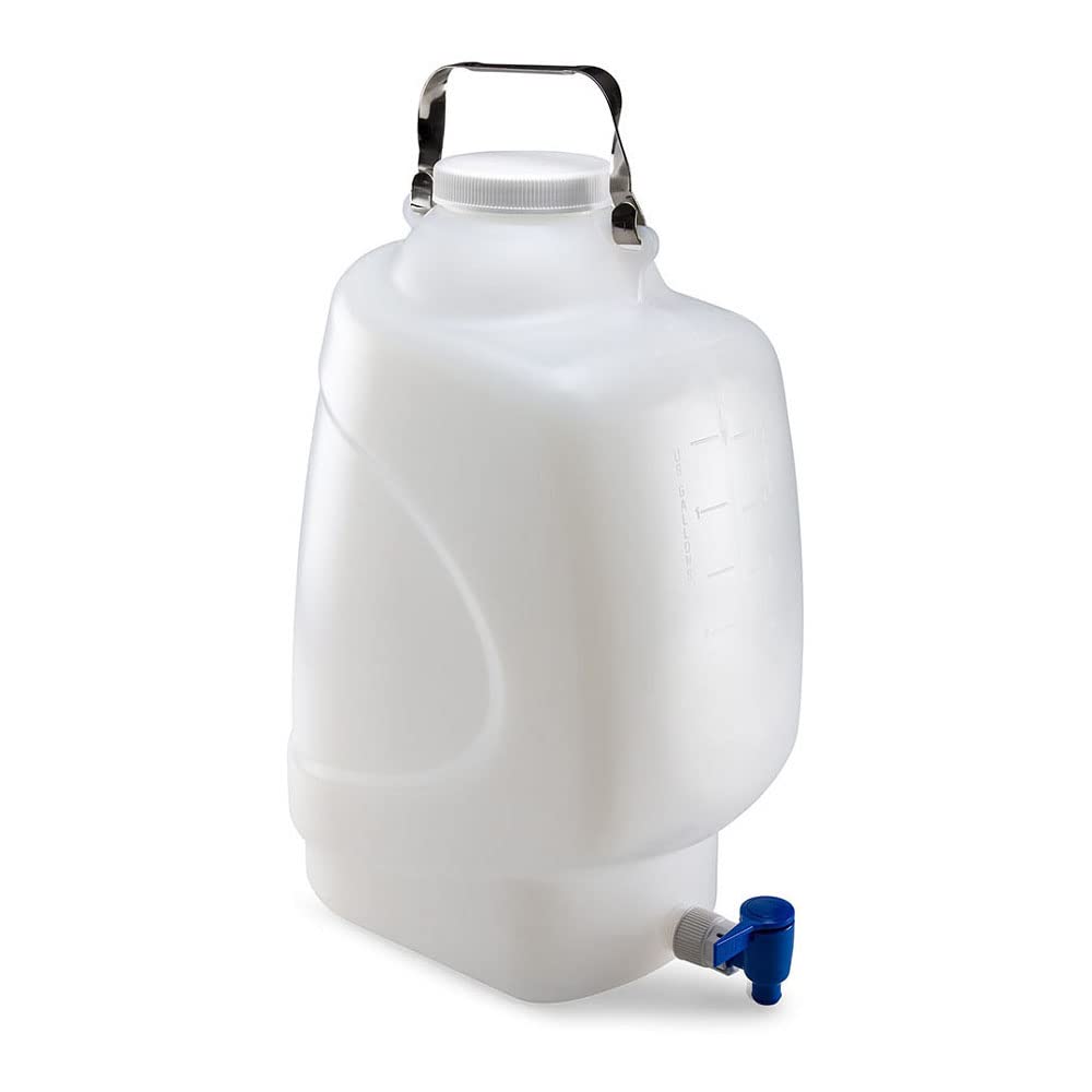 GLOBE SCIENTIFIC 7310020 Carboy, 5.28 gal. Labware Cap. English