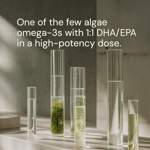 Image of Blueprint Bryan Johnson Omega-3 - Vegan Algae Omega 3 Supplement with EPA /DHA - 800mg Plant-Based for Brain, Heart & Joint Support - High Absorption Triglyceride Form - 1:1 EPA /DHA