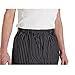 Mercer Culinary M60030BFP2X Millennia Men's Black Cook Pants with White Fine Pinstripe, XX-Large